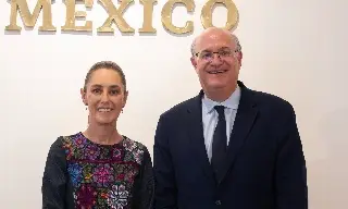 Imagen Sheinbaum recibe al presidente del BID para analizar apoyo al Plan México