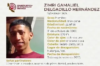 Imagen Piden apoyo para localizar a joven desaparecido al norte de Veracruz 