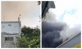 Así escaparon trabajadores de incendio en tienda departamental en Las Choapas (+Video)