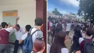 Protesta contra director de escuela en Tamaulipas termina en golpiza; alumnos lo señalan por acoso