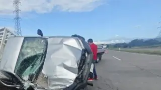 Imagen Fuerte accidente sobre la autopista Córdoba-Entronque Boticaria. Precaución