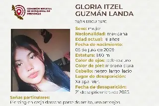 Imagen Piden apoyo para localizar a menor de edad en Xalapa, Veracruz 