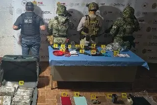 Imagen Aseguran droga, arma de fuego y joyería tras cateo en Xico