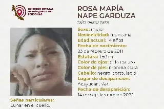 Imagen Menor de edad desaparece al sur de Veracruz; estas son sus características 