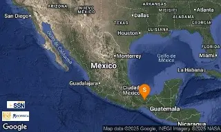 Imagen Tiembla esta tarde en Minatitlán: SSN