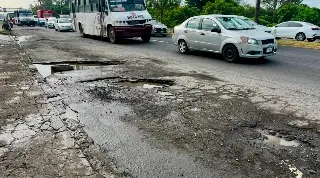 Imagen En pésimo estado este tramo de la carretera federal Veracruz-Xalapa 