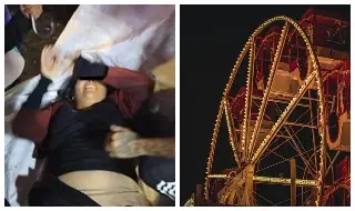 Imagen Mujer cae de rueda de la fortuna en feria patronal, en Puebla