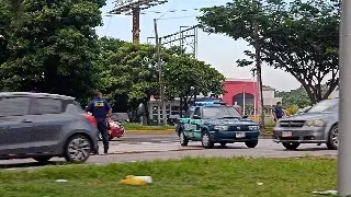 Imagen Se accidenta motociclista en avenida de Veracruz
