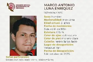 Imagen Él es Marco Antonio, tiene 31 años y desapareció en la ciudad de Veracruz 