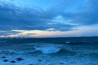 Imagen Video: norte llega a refrescar Veracruz, así se sintieron las rachas de viento