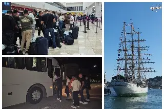 Imagen Salen cadetes de Antón Lizardo a Nueva York 