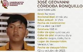 Imagen Desaparece joven de 18 años en Veracruz ¿Lo has visto?