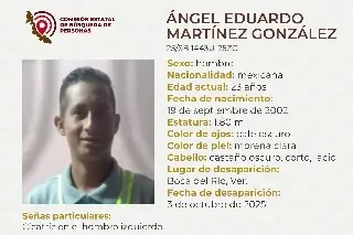 Imagen Piden apoyo para localizar a hombre desaparecido en Boca del Río 