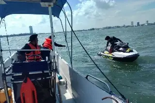 Imagen Rescatan a joven con su moto acuática en Boca del Río; esto ocurrió 