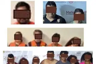 Imagen Con fuerzas federales, fueron detenidos 14 y se les aseguraron todos estos objetos: Fiscalía de Veracruz
