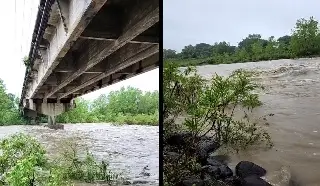 Imagen Reportan crecida del río Misantla por lluvias (+Video)
