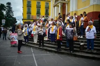 Madres del Colectivo Solecito protestan en Xalapa, Veracruz; esto acusan 