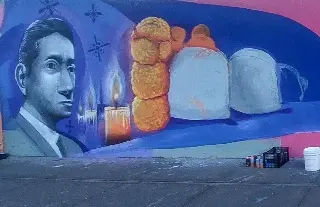 Imagen Agustín Lara y Toña La Negra en mural por el Día de Muertos, ¿dónde?