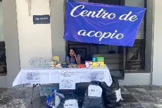 Imagen En ayuntamiento de Veracruz instalan centro de acopio para damnificados por lluvias