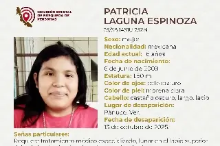 Imagen Menor de edad desaparece al norte de Veracruz; estas son sus características 