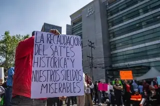 Demandas de trabajadores del SAT no se pueden cumplir, señala Sheinbaum