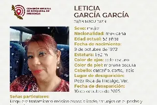 Mujer desaparece al norte de Veracruz; estas son sus características 