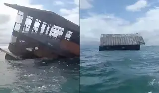 Imagen ¿Dónde localizaron la otra parte del restaurante flotante de Tuxpan? Ni te imaginas (Video)