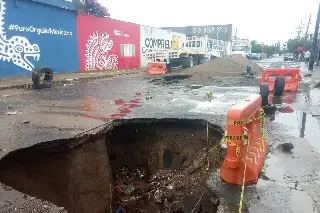 Imagen ¡Precaución! Megasocavón en Veracruz