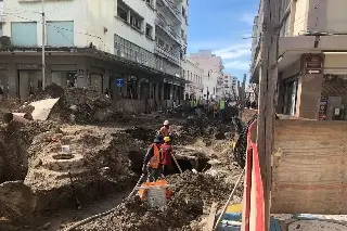 Así van las obras sobre avenida Independencia de Veracruz