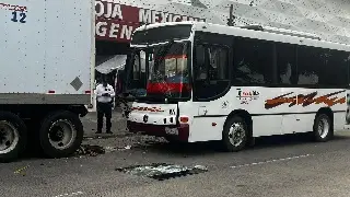 Imagen Camión choca contra tráiler lleno de víveres en Veracruz; reportan varios lesionados