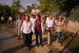 Imagen Sheinbaum visita Poza Rica, Veracruz por tercera vez tras inundaciones 