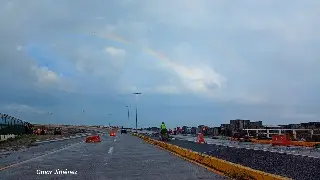 Imagen Doble hermoso arcoíris en Veracruz; llueve y salió el sol 