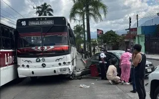 Carambola deja una persona lesionada en Orizaba, Veracruz