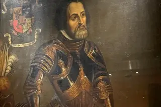Imagen Donan retrato del conquistador Hernán Cortés a México 