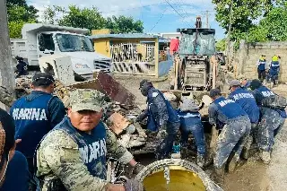 SEMAR reporta 67% de avance en limpieza de Poza Rica