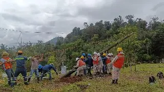 CFE restablece al 100% servicio eléctrico en estados afectados por lluvias e inundaciones