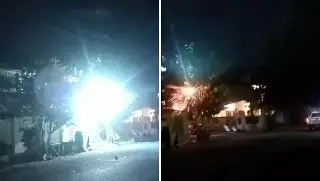 Imagen Por fuerte norte, arboles provocan cortocircuito de cables en avenida de Boca del Río