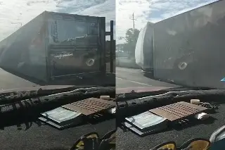 Imagen Vuelca tráiler en la Veracruz-Xalapa