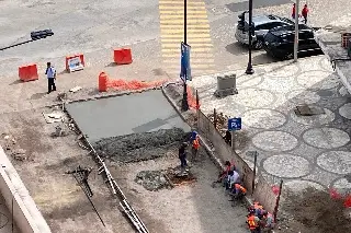 Colocan concreto hidráulico en el último tramo de la avenida Independencia 