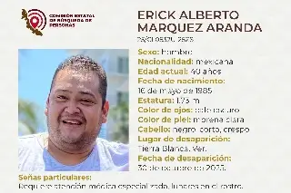 Piden apoyo para localizar a hombre desaparecido al sur de Veracruz