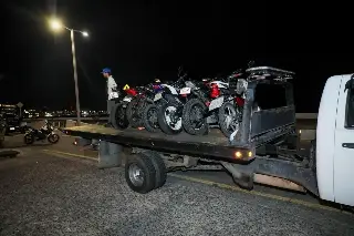 Realizan operativo de revisión de motocicletas en Boca del Río 