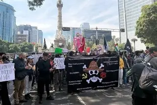 Realizan marcha alterna de la 'Generación Z' en la CDMX