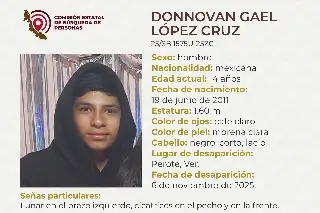 Menor de edad desaparece en Perote, Veracruz; aquí sus características 