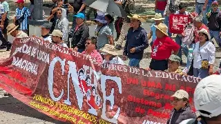 La CNTE anuncia paro nacional y bloqueos en CDMX y Oaxaca