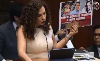 Senadora enfrenta a Mario Delgado por presuntos vínculos con el 'huachicol fiscal'