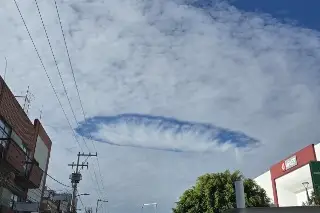 Captan impresionante nube la mañana de este miércoles 