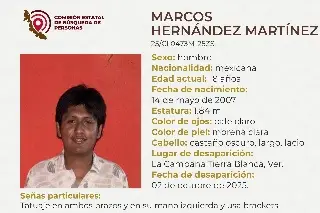 Desaparece joven al sur de Veracruz; estas son sus características 