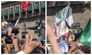 Policías y manifestantes se dieron la mano tras enfrentamientos en marcha de la Generación Z en CDMX