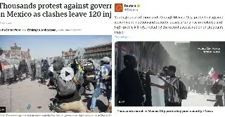 Así cubrieron medios internacionales la marcha de la 'Generación Z'