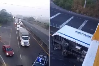 Imagen Caos vial por volcadura en la Paso del Toro - Santa Fe 